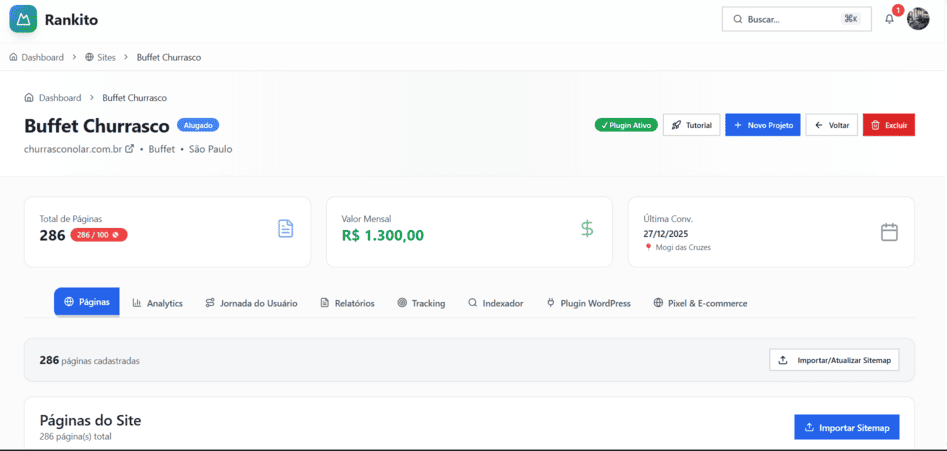 Indexação Automática com rankito